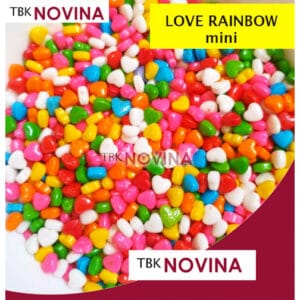 [ 500 gr ]  SPRINKLE LOVE RAINBOW MINI / STAR RAINBOW MINI / GOLDEN BALL 2mm