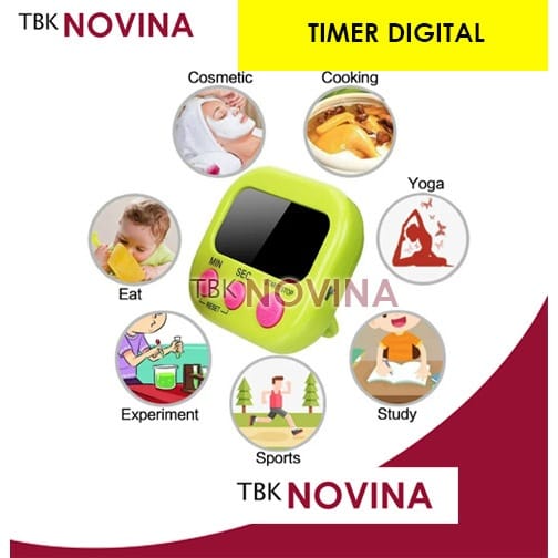 TIMER DIGITAL / Pengatur Waktu Masak Stopwatch Alarm Dapur Timer Masak Digital Alarm Dapur Masak Clock Stopwatch Kitchen Digital Timer - Image 4