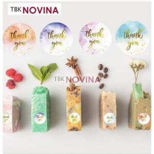 [KODE 182] STIKER THANK YOU / STIKER LABEL SEGEL 2.5cm