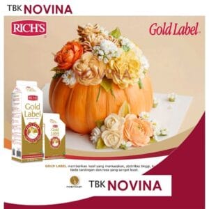 WHIPPED CREAM RICH GOLD LABEL / WHIPPING CREAM RICH'S 500GR / WHIP CREAM LABEL EMAS
