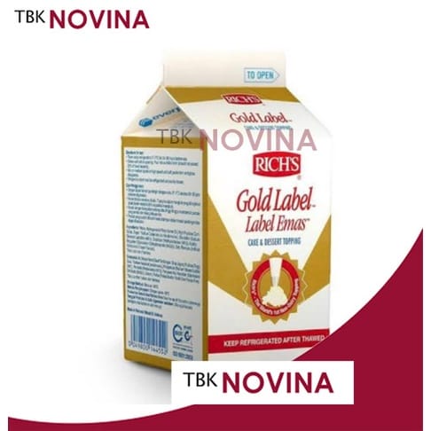 WHIPPED CREAM RICH GOLD LABEL / WHIPPING CREAM RICH'S 500GR / WHIP CREAM LABEL EMAS - Image 2