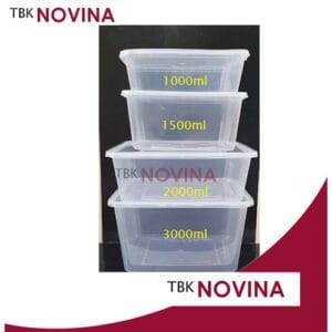 [ECER ]Thinwall KOTAK SQUARE BESAR food container box tempat makan plastik kotak nasi