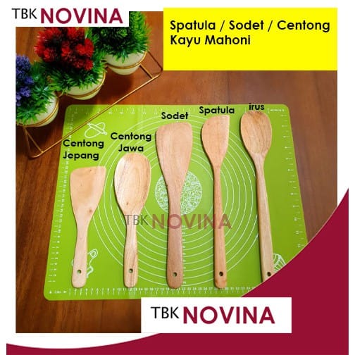 SPATULA SODET IRUS CENTONG KAYU MAHONI - Image 2
