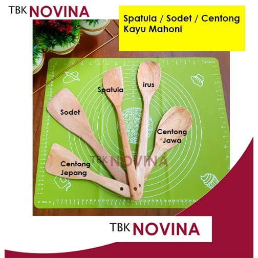 SPATULA SODET IRUS CENTONG KAYU MAHONI - Image 3