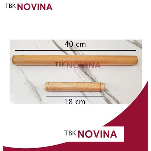 Rolling pin kayu Lurus / roling pin kayu / gilingan kayu / penggilas adonan - Image 2