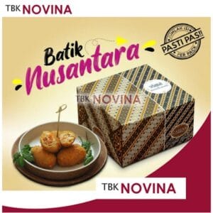 KOTAK SNACK BATIK / BOX NASI SNACK / DUS BOLU KUE GORENGAN BATIK