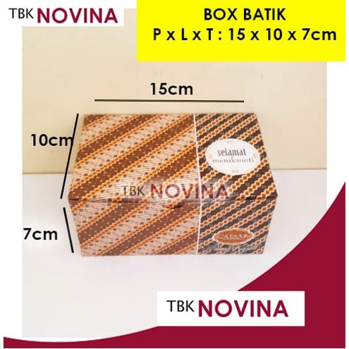 KOTAK SNACK BATIK / BOX NASI SNACK / DUS BOLU KUE GORENGAN BATIK - Image 4