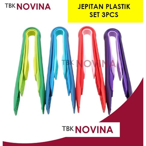 SET 3 PCS JEPITAN PLASTIK KUE / CAPITAN KUE ROTI SET 3PCS - Image 2