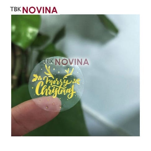 Stiker Christmas Natal / Label Segel 2.5cm (10 pcs)