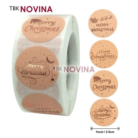 Stiker Christmas Natal / Label Segel 2.5cm (10 pcs) - Image 6