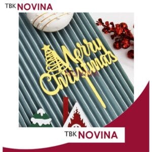 Topper Tulisan Merry Christmas / Topper Natal / Toper Natal