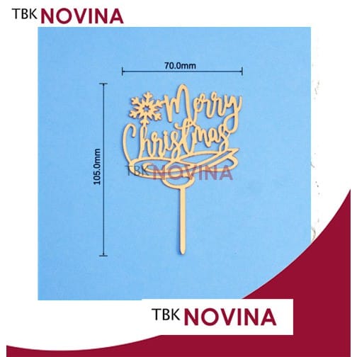 Topper Tulisan Merry Christmas / Topper Natal / Toper Natal - Image 4