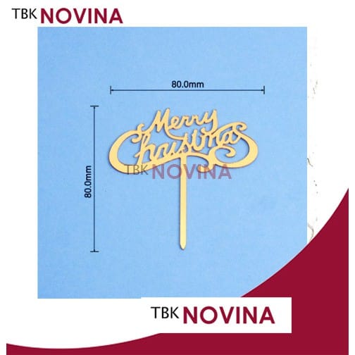Topper Tulisan Merry Christmas / Topper Natal / Toper Natal - Image 5