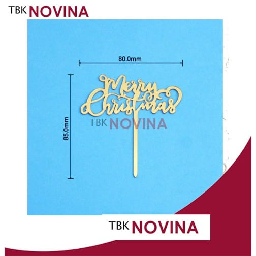 Topper Tulisan Merry Christmas / Topper Natal / Toper Natal - Image 6