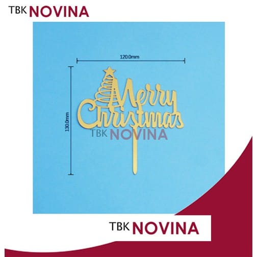 Topper Tulisan Merry Christmas / Topper Natal / Toper Natal - Image 8