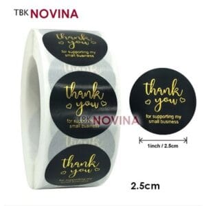 [KODE 69] Stiker Thank You / Label Segel Thank You (10 pcs)