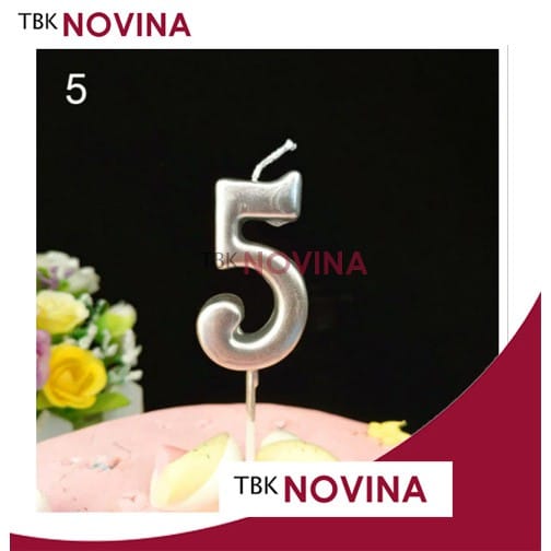 LILIN ANGKA METALIC KECIL / LILIN ANGKA SILVER / LILIN ANGKA ROSE GOLD - Image 9
