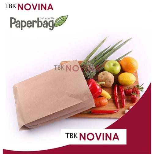 PAPER BAG COKLAT / TAS KANTONG KERTAS / GROCERY BAG PRINTING GRADE - Image 5