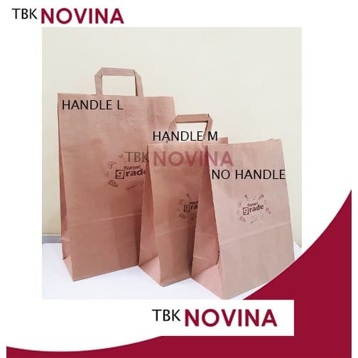 PAPER BAG COKLAT / TAS KANTONG KERTAS / GROCERY BAG PRINTING GRADE - Image 6