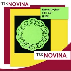 [100pcs] Kertas Doyleys/ Doilies/ Doily 4.5" (WARNAl) - Alas Toples Kue / Kertas Renda