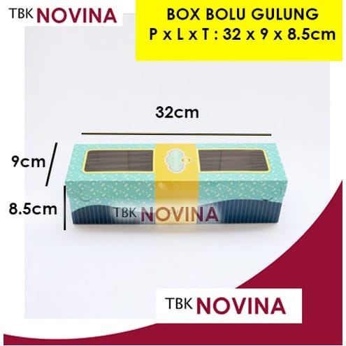 KOTAK KUE BOLU GULUNG/ BOX CAKE BOLU/ DUS BOLU KUE ULANG TAHUN GRETEL LUX - Image 4