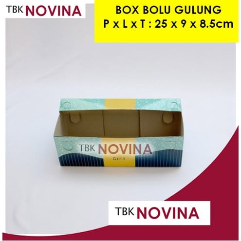 KOTAK KUE BOLU GULUNG/ BOX CAKE BOLU/ DUS BOLU KUE ULANG TAHUN GRETEL LUX - Image 5