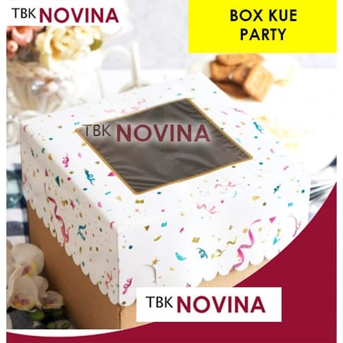 KOTAK KUE TINGGI / BOX CAKE PARTY / KOTAK KUE ULANG TAHUN TART - Image 3