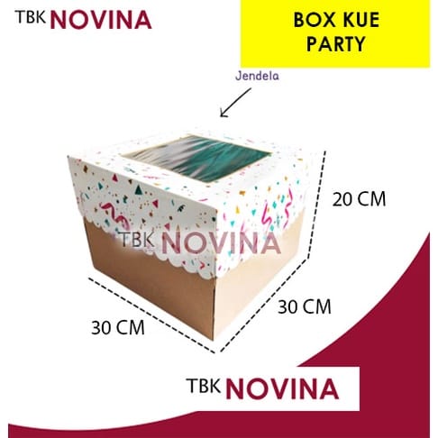 KOTAK KUE TINGGI / BOX CAKE PARTY / KOTAK KUE ULANG TAHUN TART - Image 7