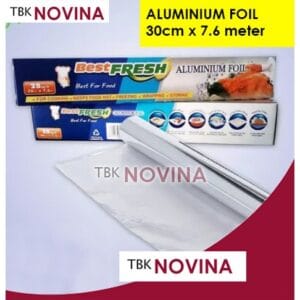 ALUMINIUM FOIL ROLL BEST FRESH / ALUMINIUM FOIL ROLL BOX 30cm x 7.6m / REFILL 30cm x 5m