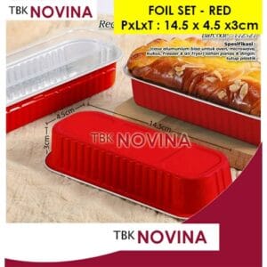 [10 pcs ] ALUMINIUM FOIL WARNA KOTAK WADAH CUP KOTAK MENTAI MACARONI SPAGHETI LASAGNA PASTEL TUTUP
