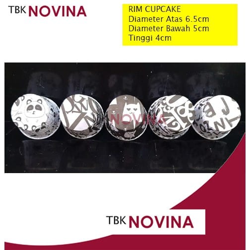 KERTAS CUPCAKE CUPCASE BLACK & WHITE / KERTAS ALAS MUFFIN MUFIN BOLU / RIM CUPCAKE - Image 3