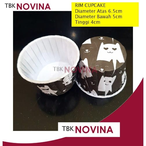 KERTAS CUPCAKE CUPCASE BLACK & WHITE / KERTAS ALAS MUFFIN MUFIN BOLU / RIM CUPCAKE - Image 6