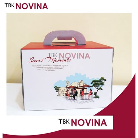BOX CAKE TINGGI / KOTAK KUE HARDBOARD HANDLE - Image 3