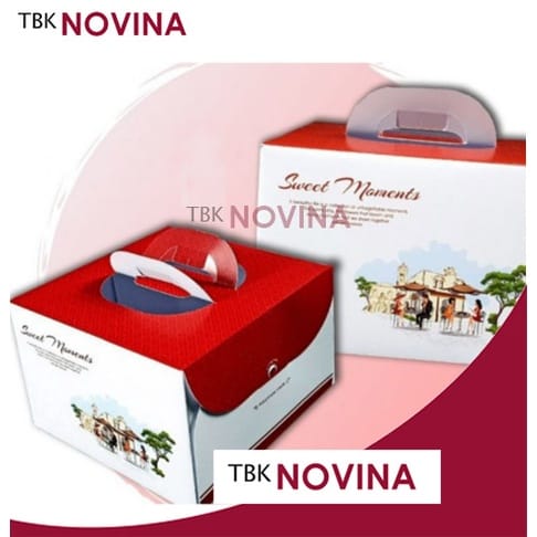 BOX CAKE TINGGI / KOTAK KUE HARDBOARD HANDLE - Image 4