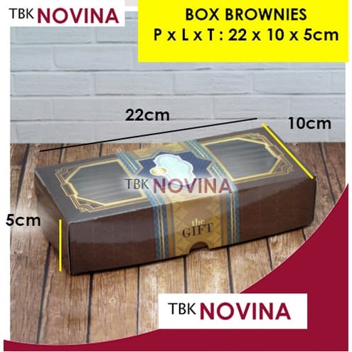 KOTAK KUE BROWNIES / BOX BROWNIS/ DUS BOLU KUE ULANG TAHUN GRETEL BRONIS - Image 4