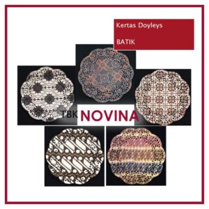 [100 pcs] Kertas Doyleys 5.5" / Kertas Doilies/ doileys BATIK - Alas Toples Kue / Kertas Renda