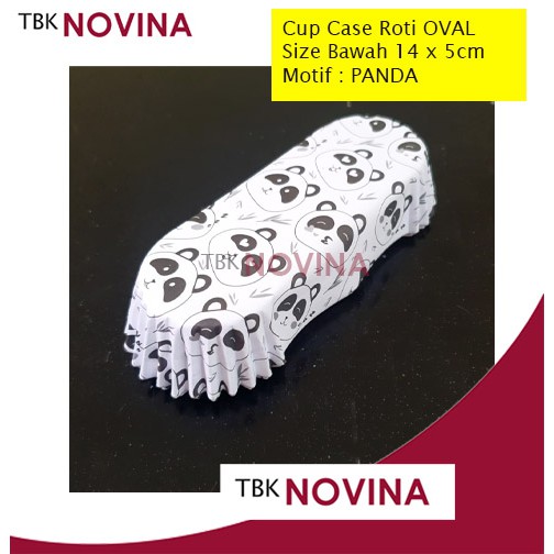 Oval Cup Case Roti / Paper Cup Oval / Kertas Alas Roti Motif BLACK WHITE- Kertas Cup Roti Oval - Image 7