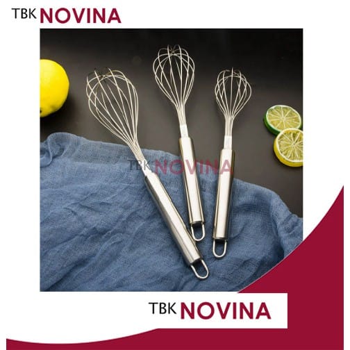 Whisk Kocokan Telur Press / Kocokan Adonan / Mixer Tangan Pengocok Telur Adonan Kue Pancake - Image 2