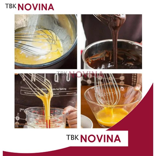 Whisk Kocokan Telur Press / Kocokan Adonan / Mixer Tangan Pengocok Telur Adonan Kue Pancake - Image 7
