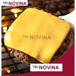 CHEESY RED CHEDDAR SLICE / KEJU BURGER MUDAH MELELEH
