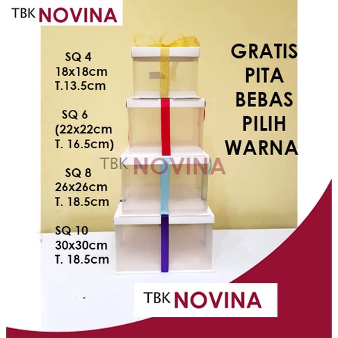 KOTAK KUE MIKA BENING / BOX CAKE MIKA - Image 2