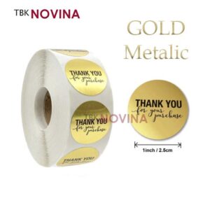 [KODE 25] Stiker Thank You / Label Segel Thank You (10 pcs)