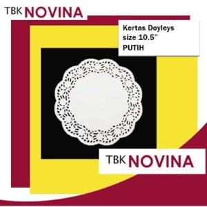 [100pcs] Kertas Doyleys / kertas doilies / doily 10.5" (White) - Alas Mortif Renda / Kertas Renda