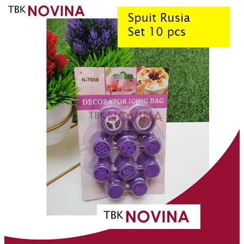 SPUIT RUSIA SET 10PCS DECORATOR ICING BAG - Image 2