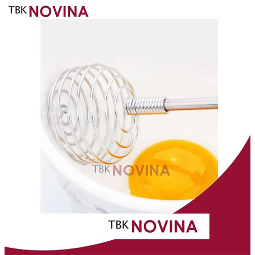 Whisk Kocokan Telur 4 Ukuran Spiral/ Kocokan Adonan / Mixer Tangan Pengocok Telur Adonan Kue Pancake