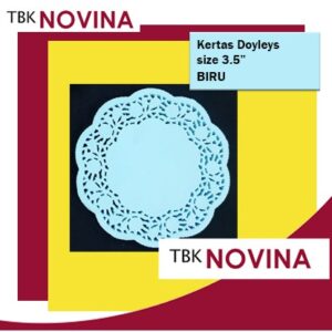 [250pcs] Kertas Doyleys/ Kertas Doilies / Doylie 3.5" (WARNA) - Alas Toples Kue / Kertas Renda
