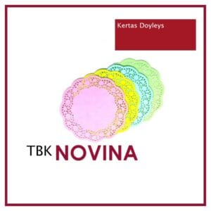 [ECER 25 LBR] Kertas Doyleys/ Doilies/ Doyli (WARNA) - Alas Toples Kue / Kertas Renda