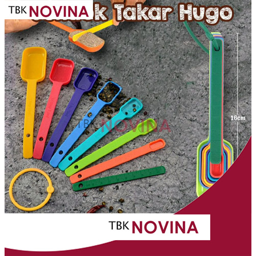 SENDOK TAKAR Set 6 in1 Warna - Measuring Spoon Cup Sendok Ukur Bumbu Tepung Air Gula Kopi - Image 6