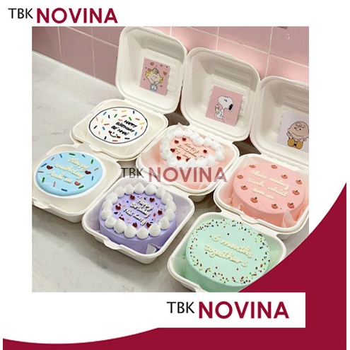 LOYANG BULAT PRESS Mini 10CM KOREAN CAKE / LUNCH BOX CAKE / LOYANG KOREA - Image 3