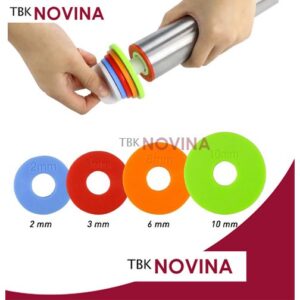 ROLLING PIN STAINLESS STEEL ADJUSTABLE DESAIN TERBAIK